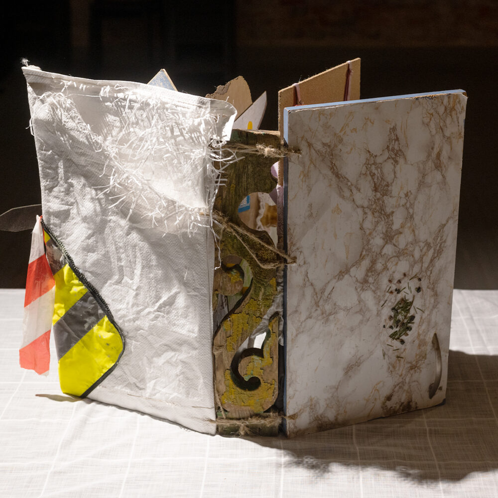 Sculpture-book “Narva as a trash book”⎜Masha Pryven