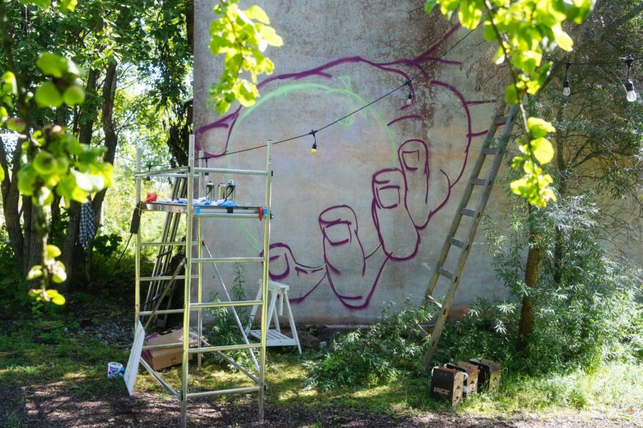 Apple Print Workshop at Kulgu with Lena Levtshenkova