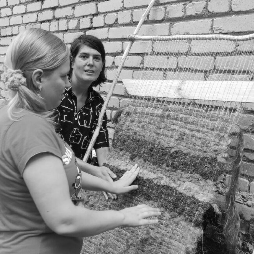 Vineta Gailite’s workshop on weaving