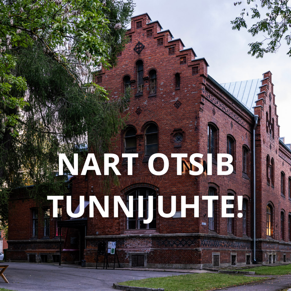 NART otsib tunnijuhte! Tööamps kunstiresidentuuri majas ja näitustel. 