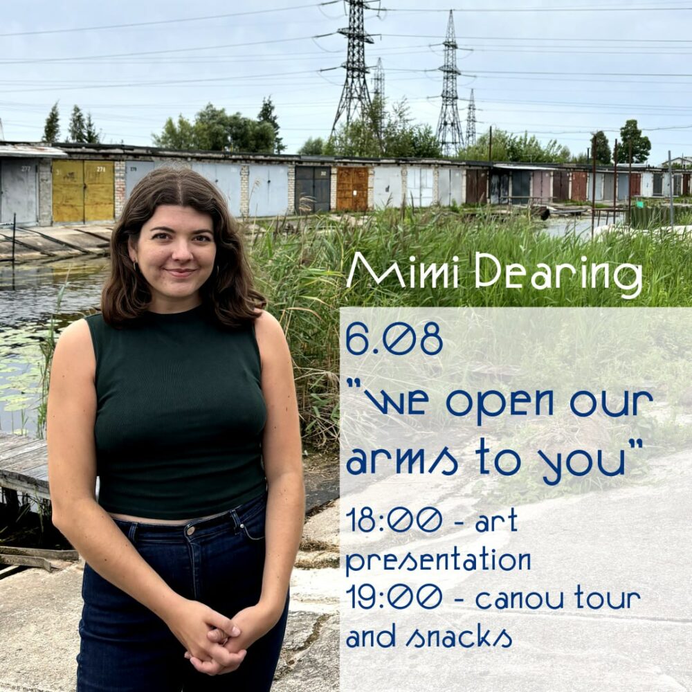 Mimi Dearingi installatsiooni  “Me avame teile oma käed” avamine ja esimese kanuutuur Narva Veneetsias