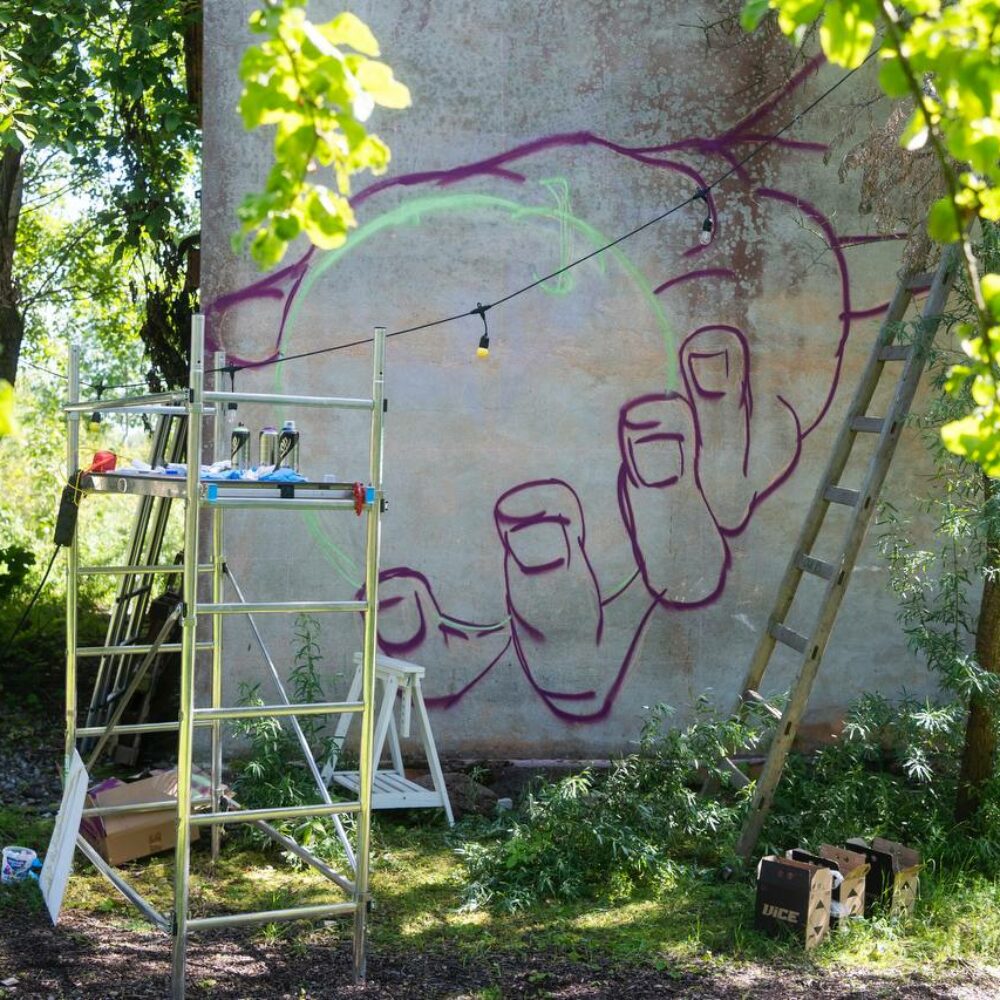 Apple Print Workshop at Kulgu with Lena Levtshenkova