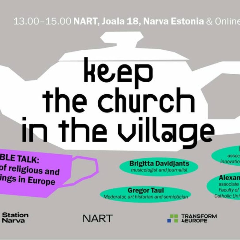 Estonian Academy of Arts Science Cafe: From Religious to Industrial Heritage in Narva and Beyond