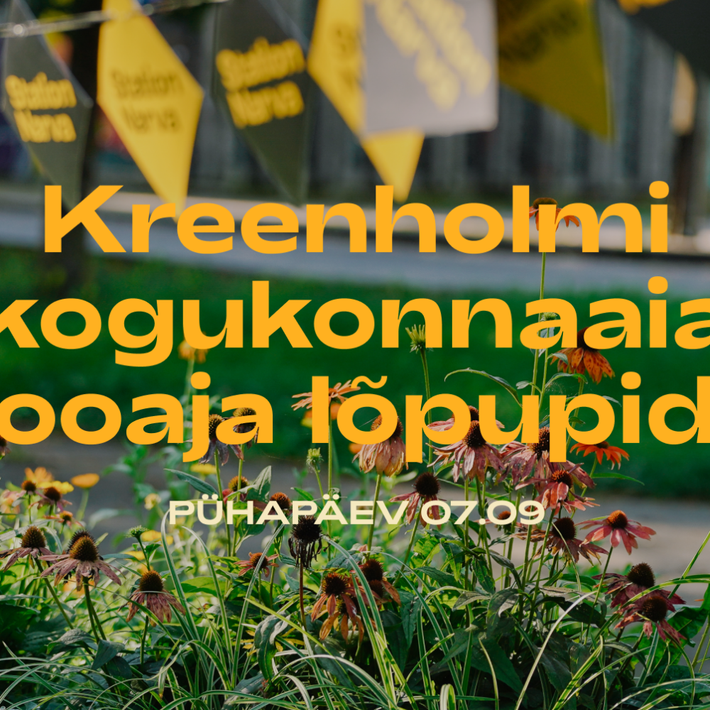 Kreenholmi kogukonnaaia hooaja lõpupidu uues Rohelises Galeriis