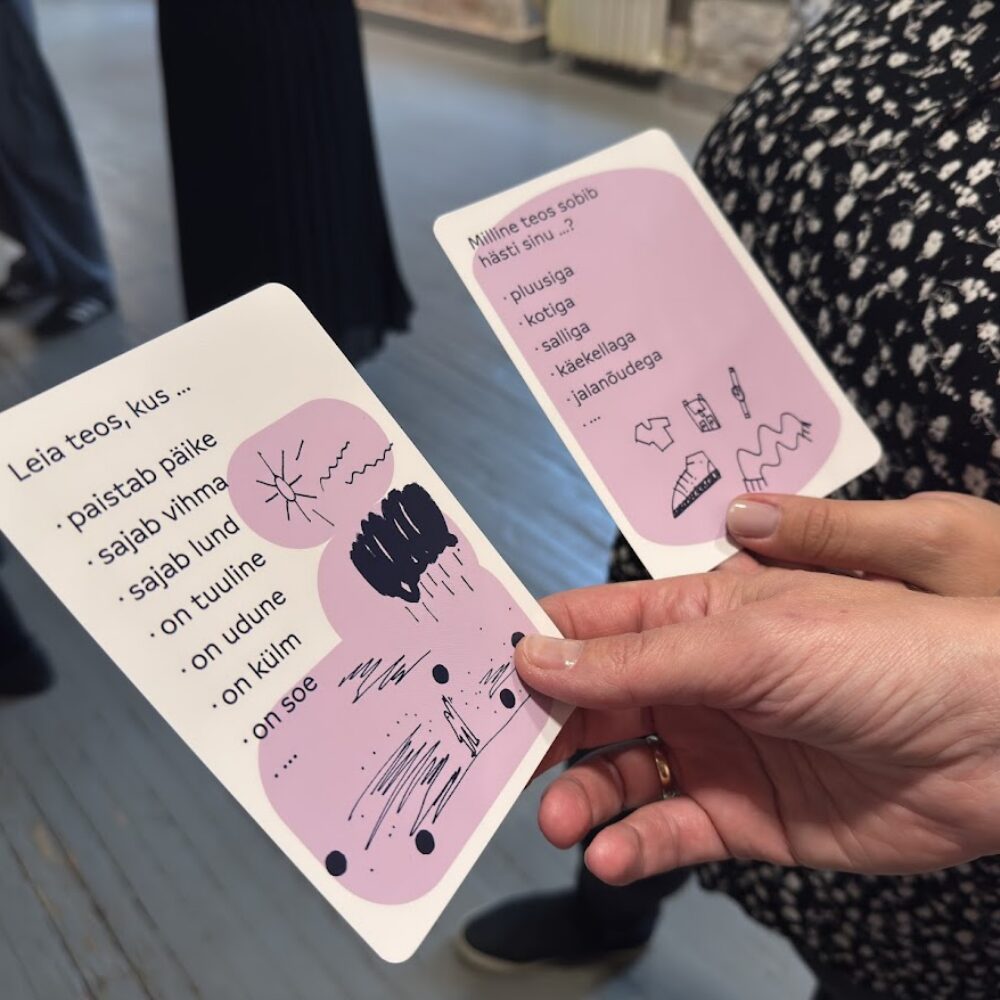 A presentation of a new Estonian language learning tool, Face to Face with Art cards, took place in NART