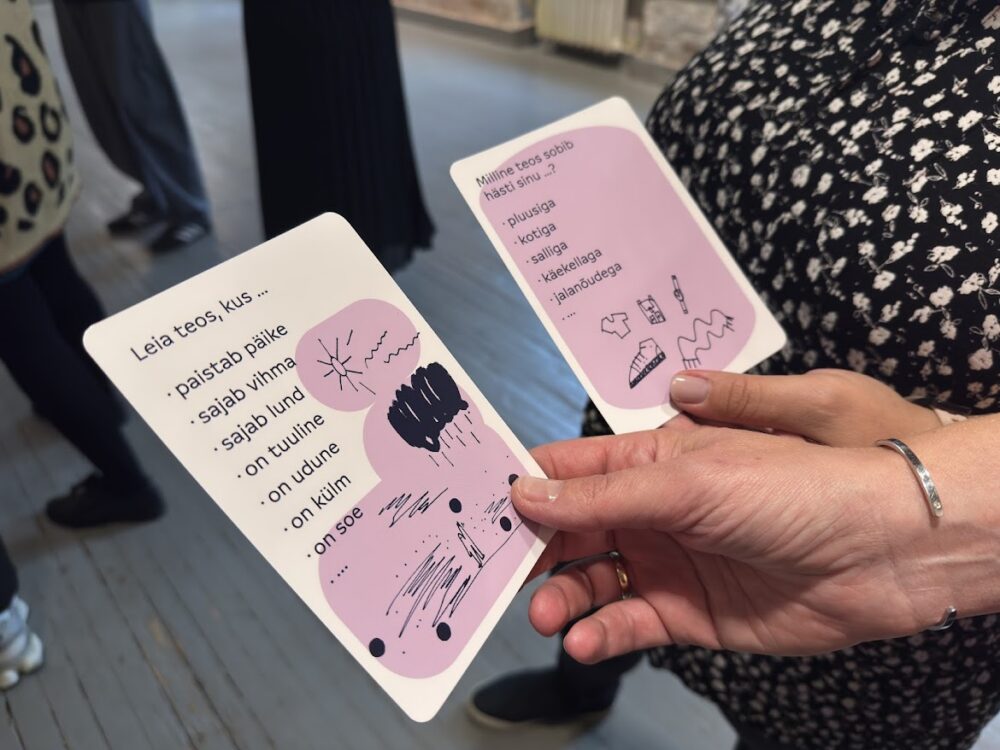 A presentation of a new Estonian language learning tool, Face to Face with Art cards, took place in NART